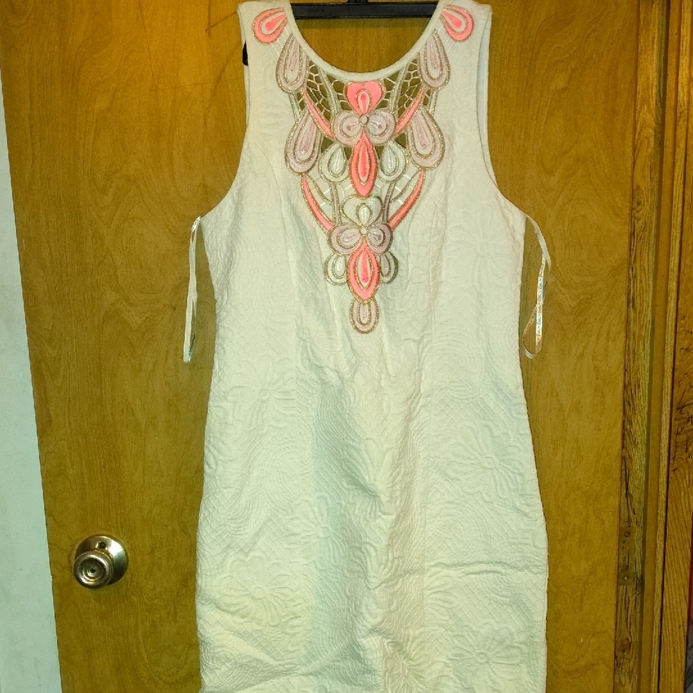 Lily Pulitzer Embroidered Sleeveless Dress